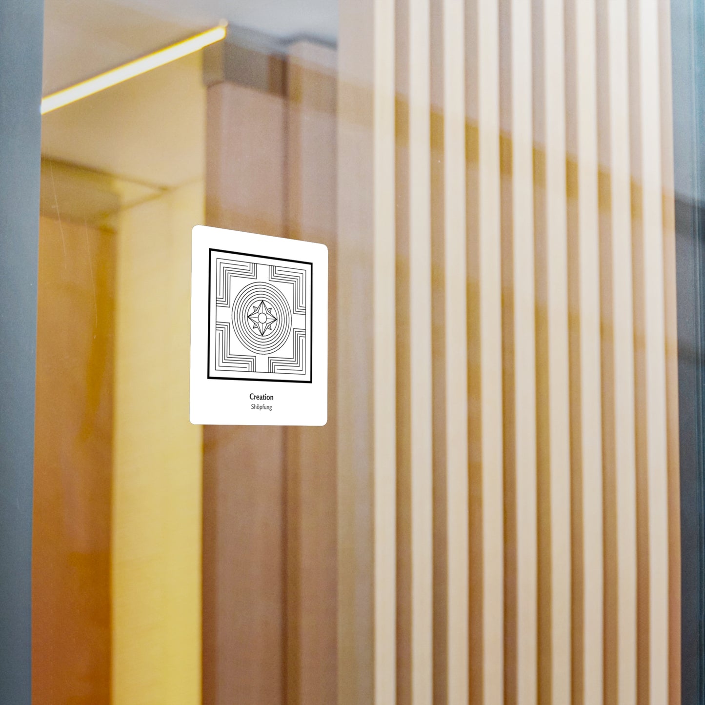 Creation/Shopfung Symbol Decal (Black/White)