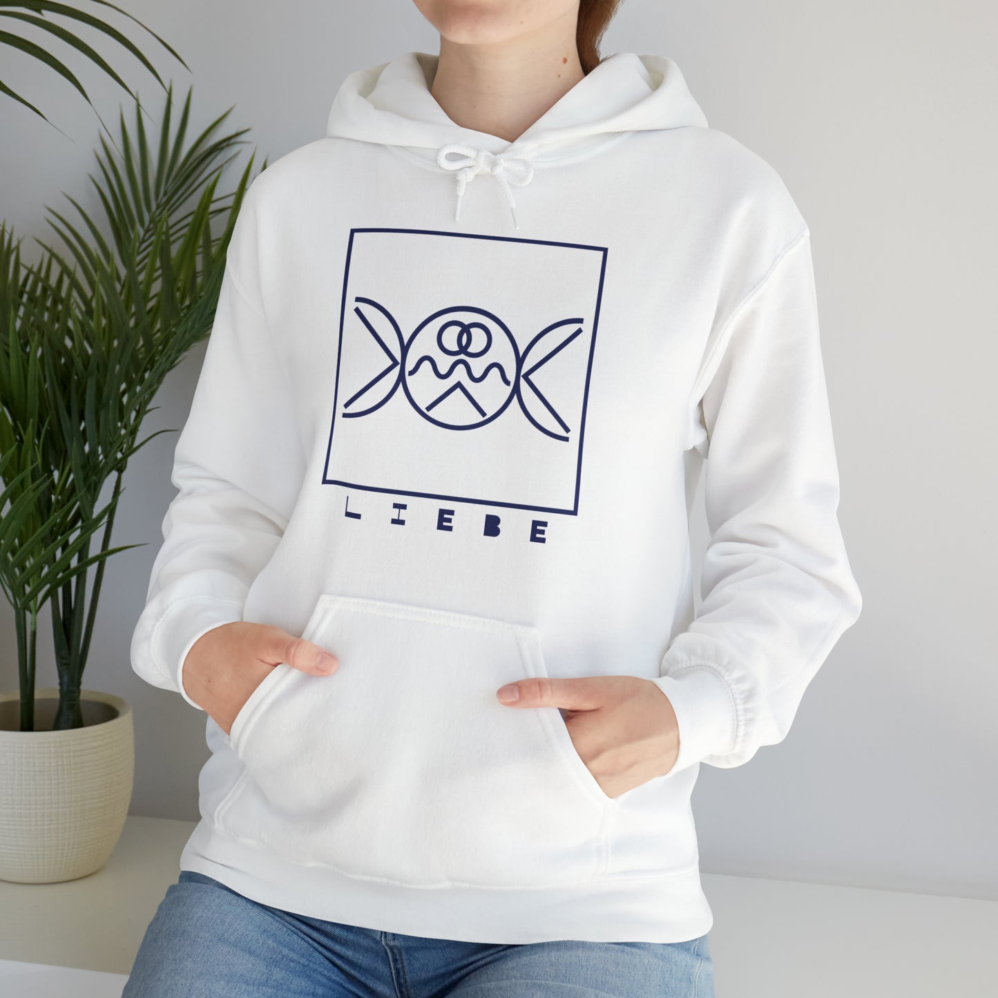 Liebe/Love Hooded Sweatshirt