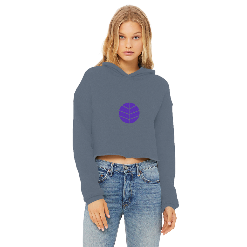 BEAM *Life* Collection Ladies Cropped Raw Edge Hoodie