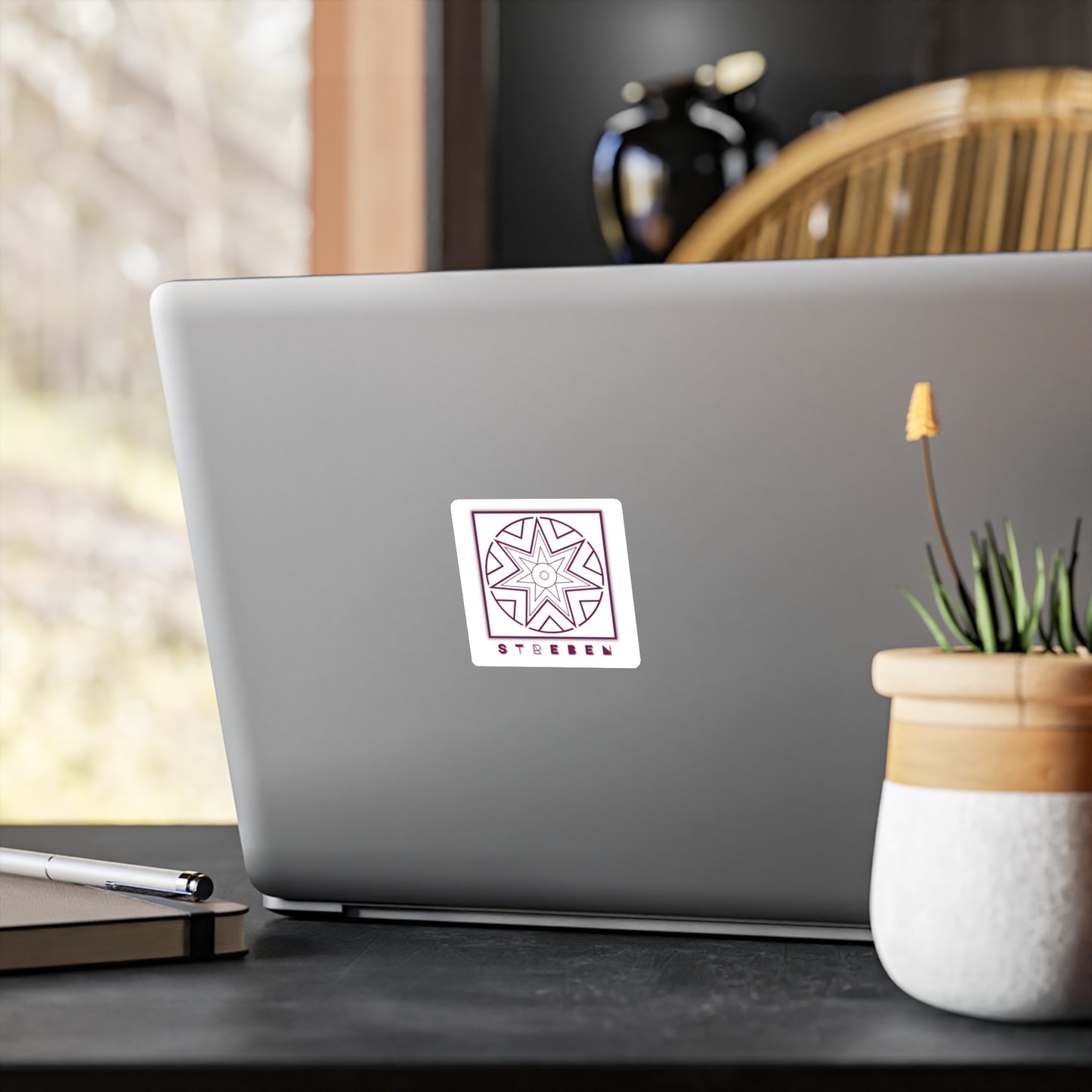 Symbols of the Creation-Energy Teaching - DECAL *Streben / Striving* (red/maroon)