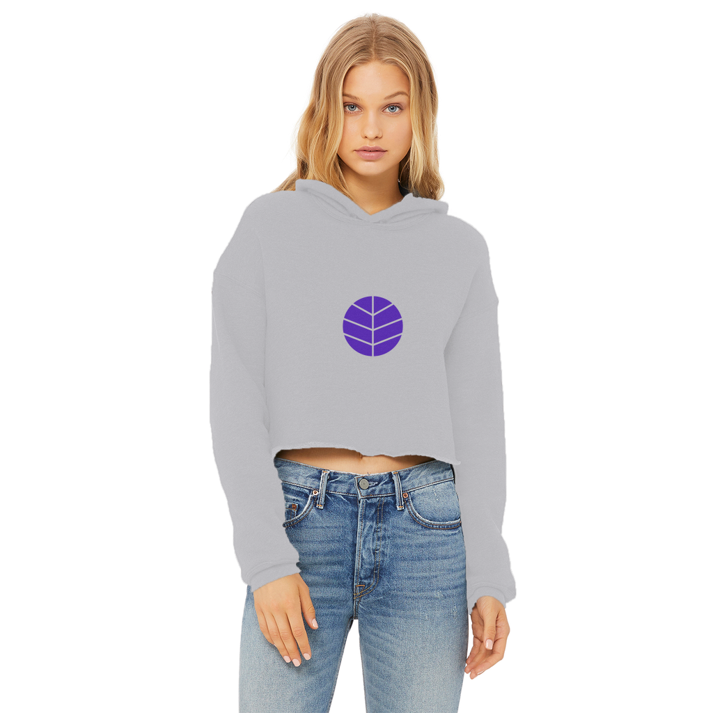 BEAM *Life* Collection Ladies Cropped Raw Edge Hoodie