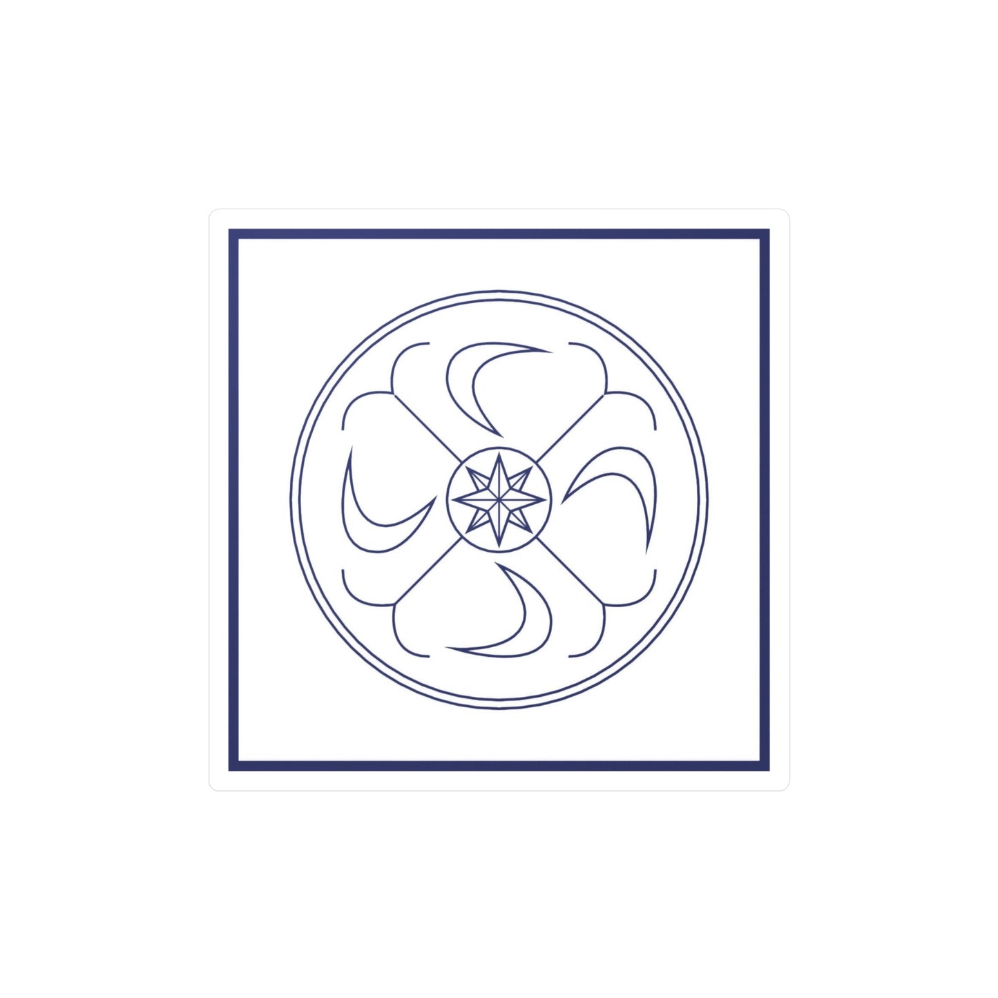 SEIN/BEING Sticker (Blue/White) Symbol Only