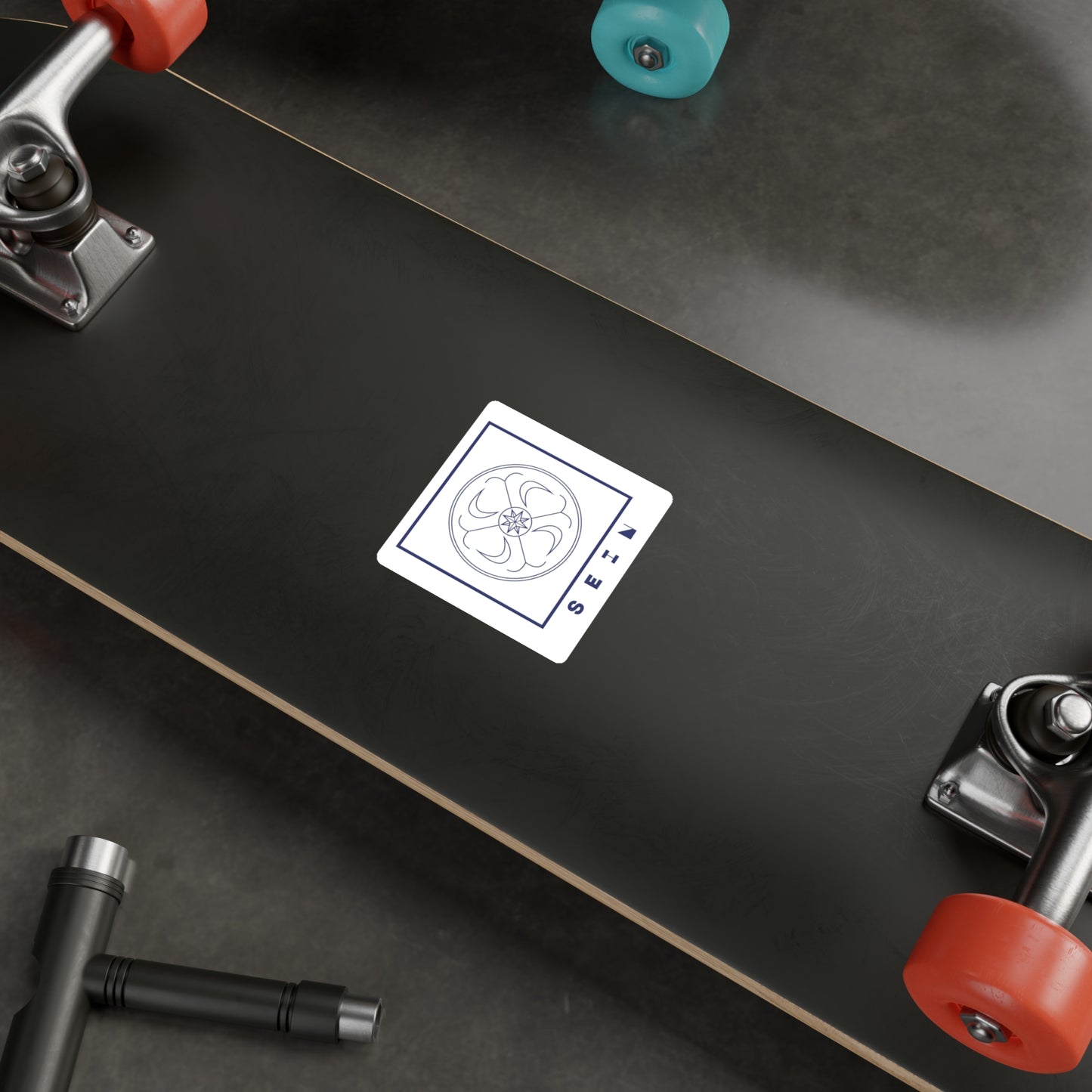 SEIN/BEING Symbol Sticker (Blue/White)