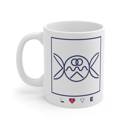 Symbols of the Creation-Energy Teaching - Mug 11oz *Liebe/Love*
