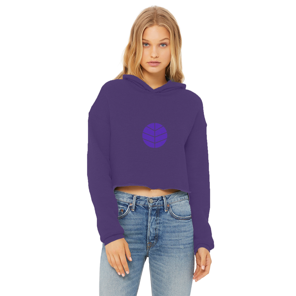 BEAM *Life* Collection Ladies Cropped Raw Edge Hoodie