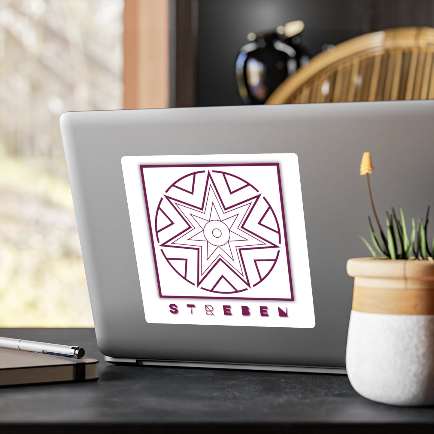 Symbols of the Creation-Energy Teaching - DECAL *Streben / Striving* (red/maroon)
