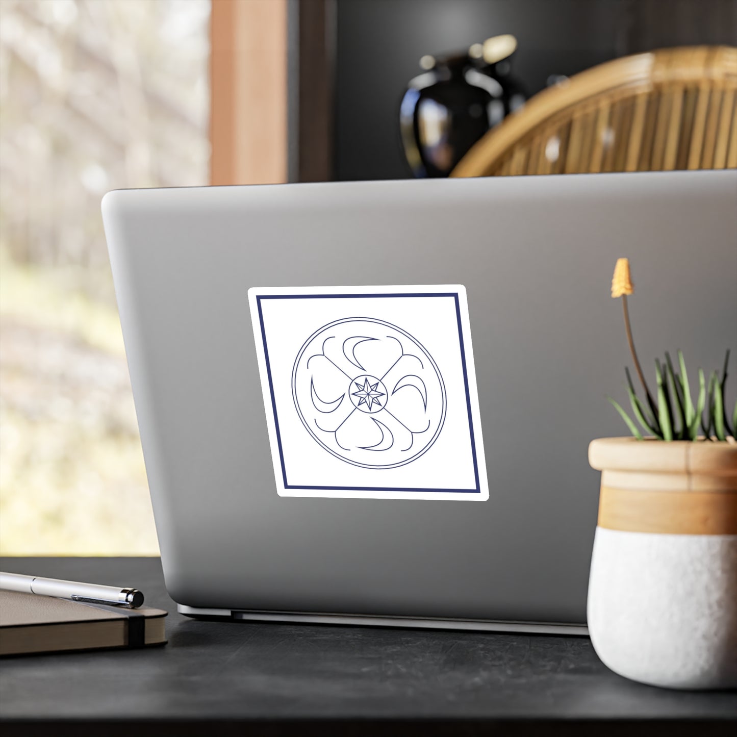 SEIN/BEING Sticker (Blue/White) Symbol Only