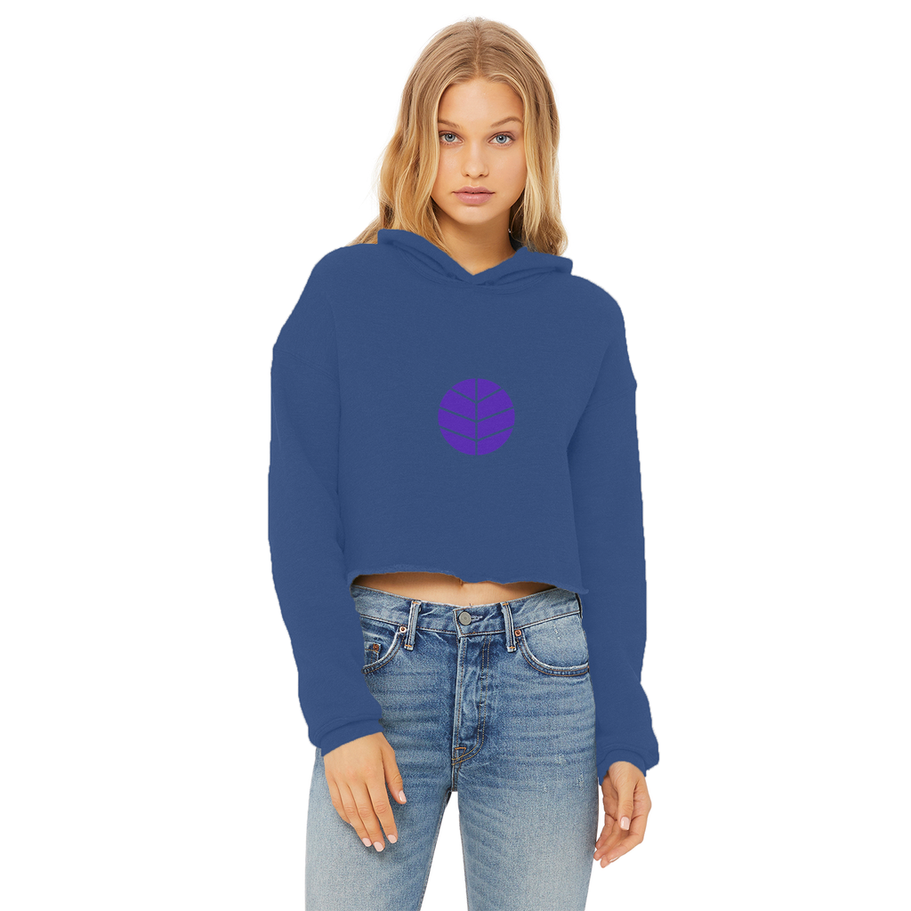 BEAM *Life* Collection Ladies Cropped Raw Edge Hoodie