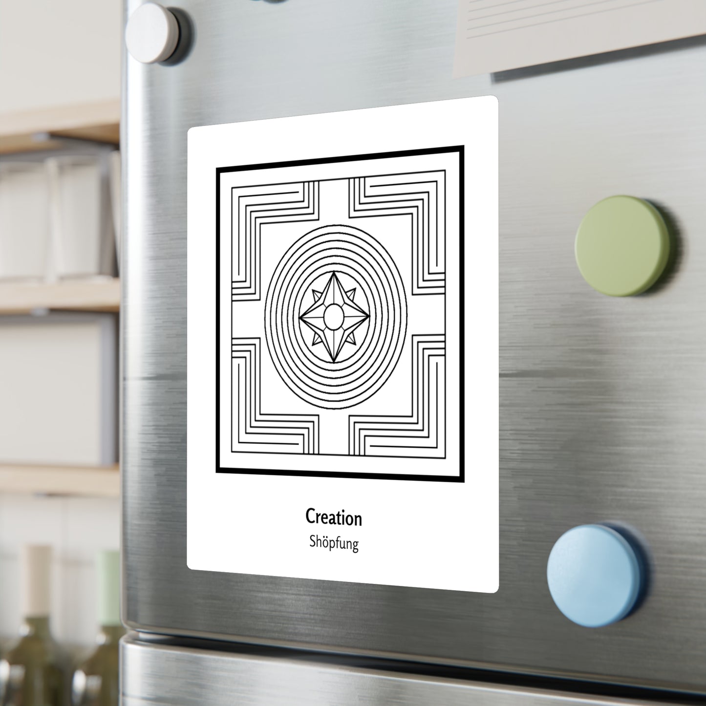 Creation/Shopfung Symbol Decal (Black/White)