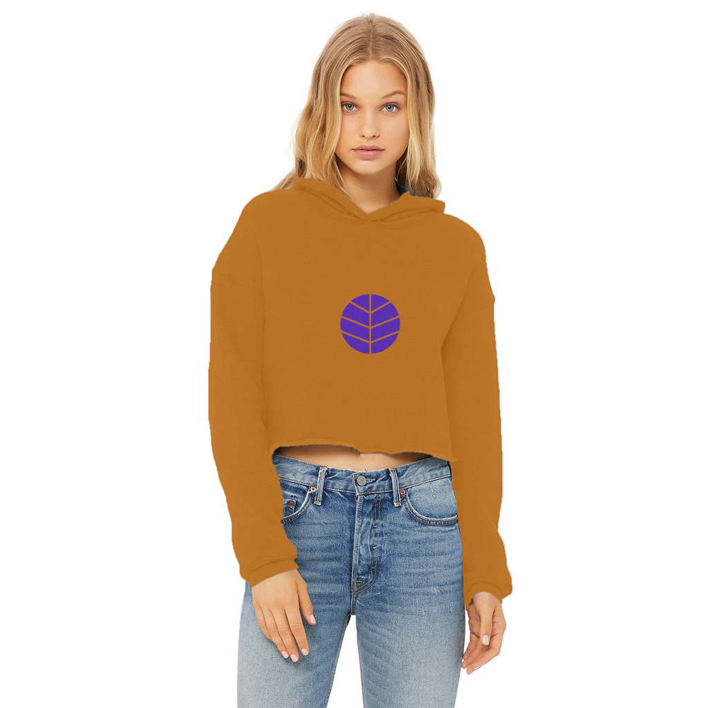 BEAM *Life* Collection Ladies Cropped Raw Edge Hoodie