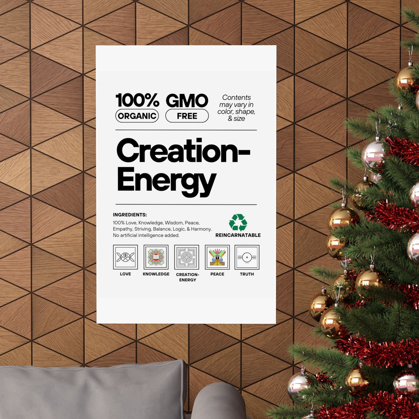 Inspirational Creation-Energy Posters | Eco-Friendly Wall Art for Mindfulness