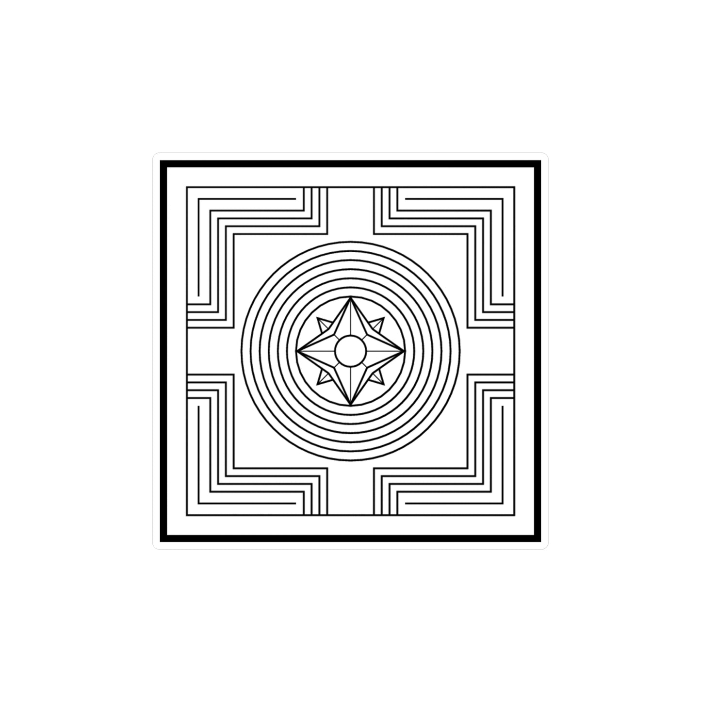 Creation / Shopfung Symbol Decal (Black/White) Not Transparent