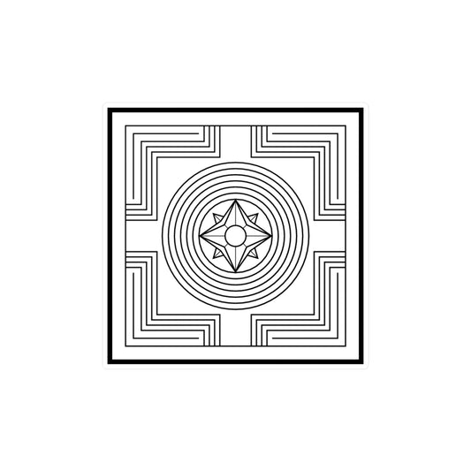 Creation / Shopfung Symbol Decal (Black/White) Not Transparent