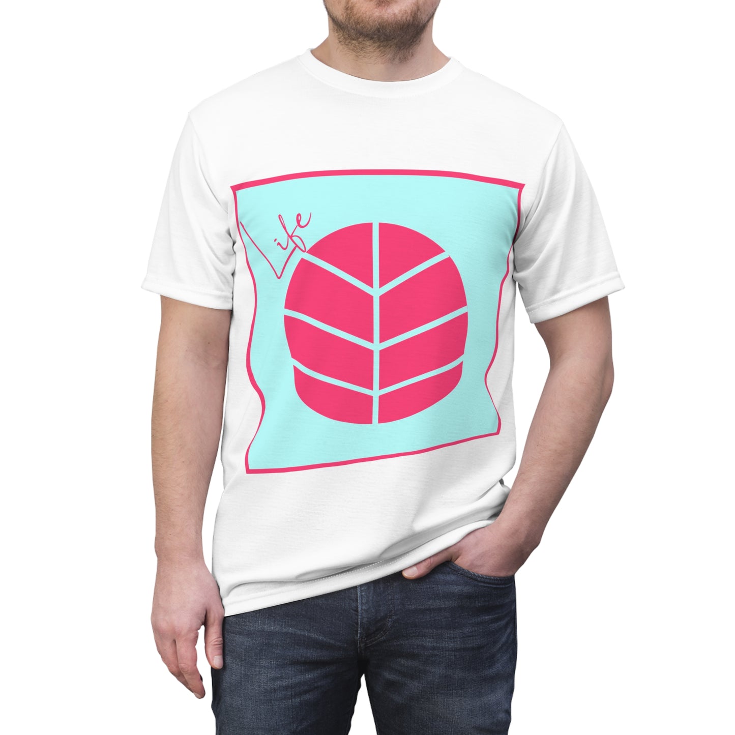 Cut & Sew Tee - BEAM *Life* Edition (Pink/Teal)