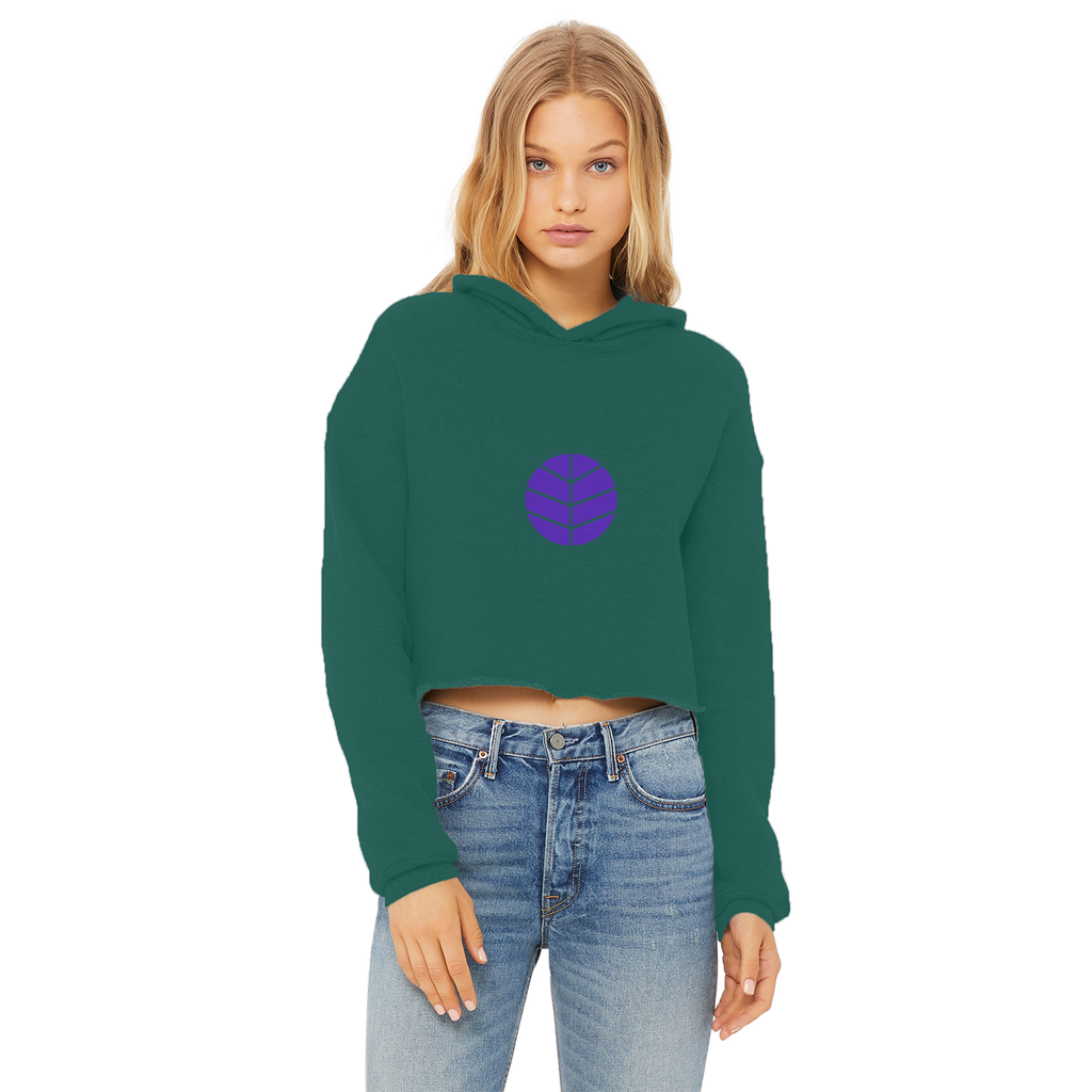 BEAM *Life* Collection Ladies Cropped Raw Edge Hoodie