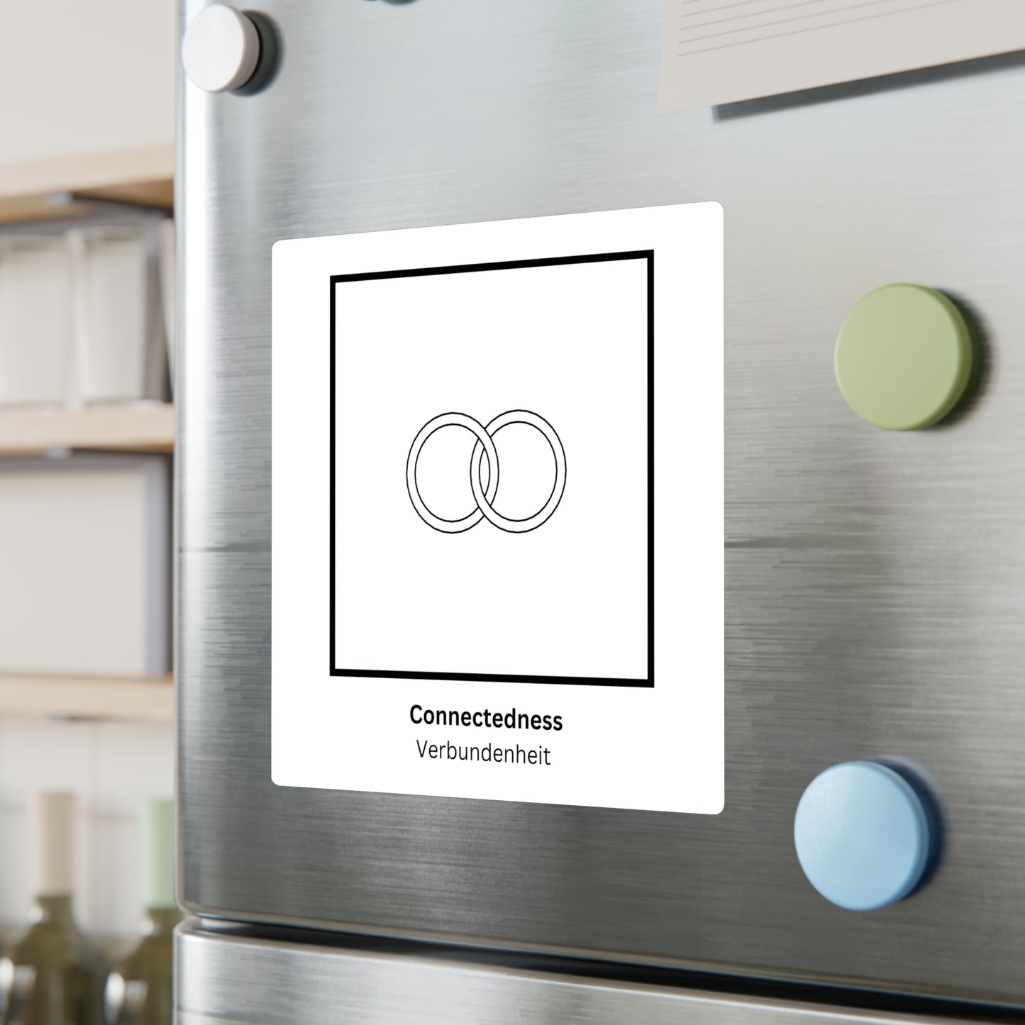 Connectedness / Verbundenheit Symbol Decal (Black/White) Not Transparent
