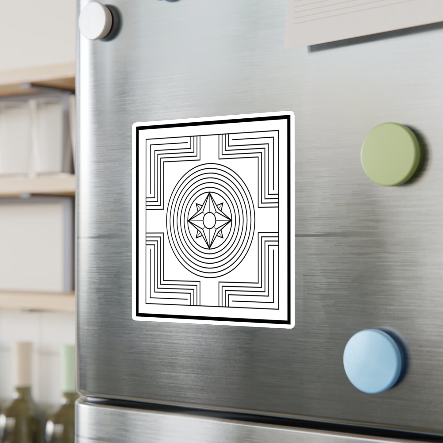 Creation / Shopfung Symbol Decal (Black/White) Not Transparent