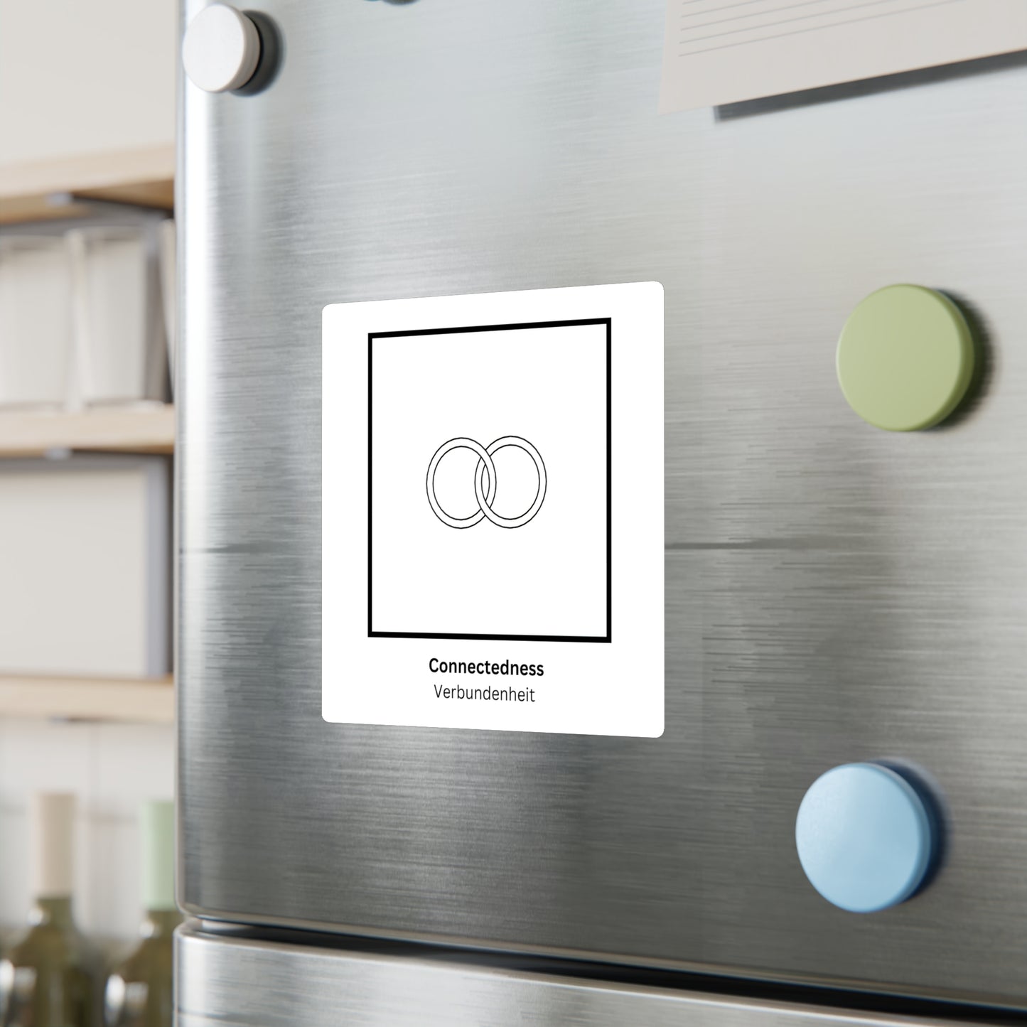 Connectedness / Verbundenheit Symbol Decal (Black/White) Not Transparent