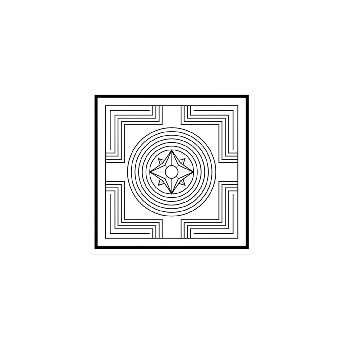 Creation / Shopfung Symbol Decal (Black/White) Not Transparent