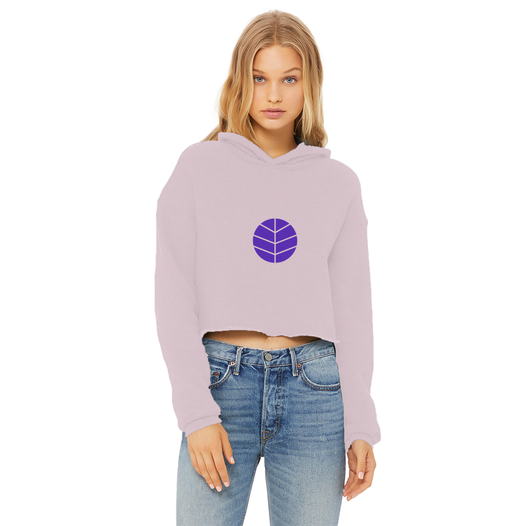 BEAM *Life* Collection Ladies Cropped Raw Edge Hoodie
