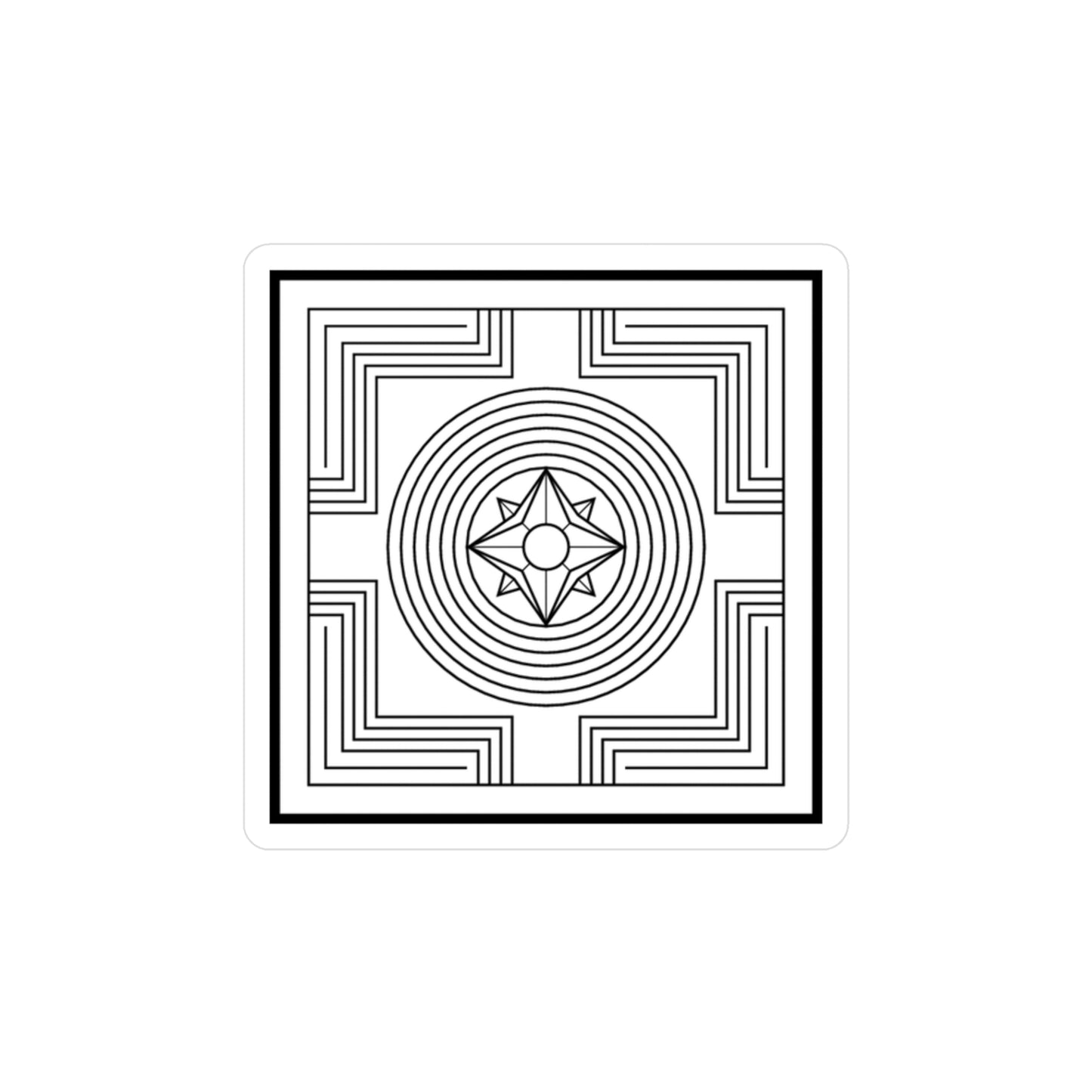 Creation / Shopfung Symbol Decal (Black/White) Not Transparent
