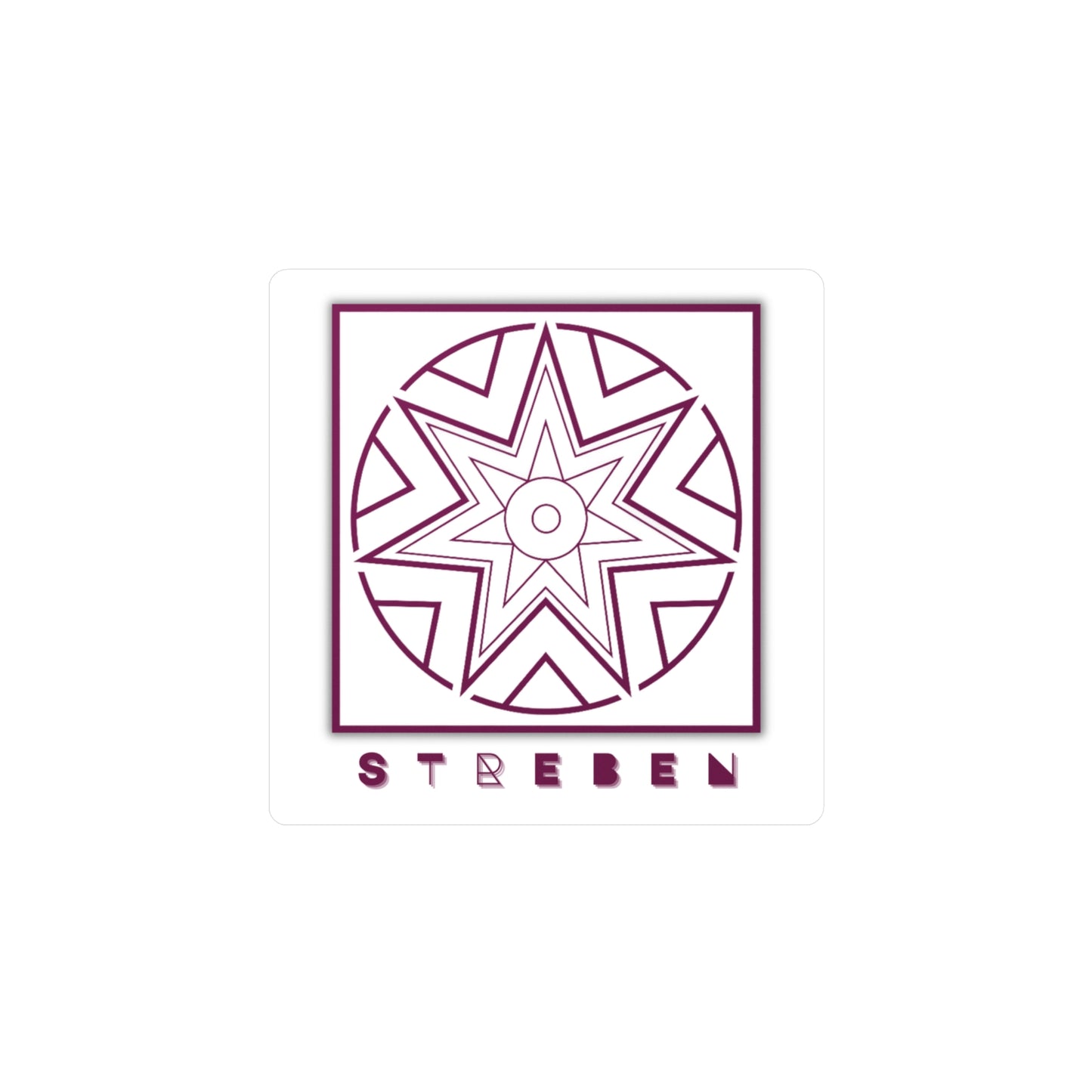 Symbols of the Creation-Energy Teaching - DECAL *Streben / Striving* (red/maroon)