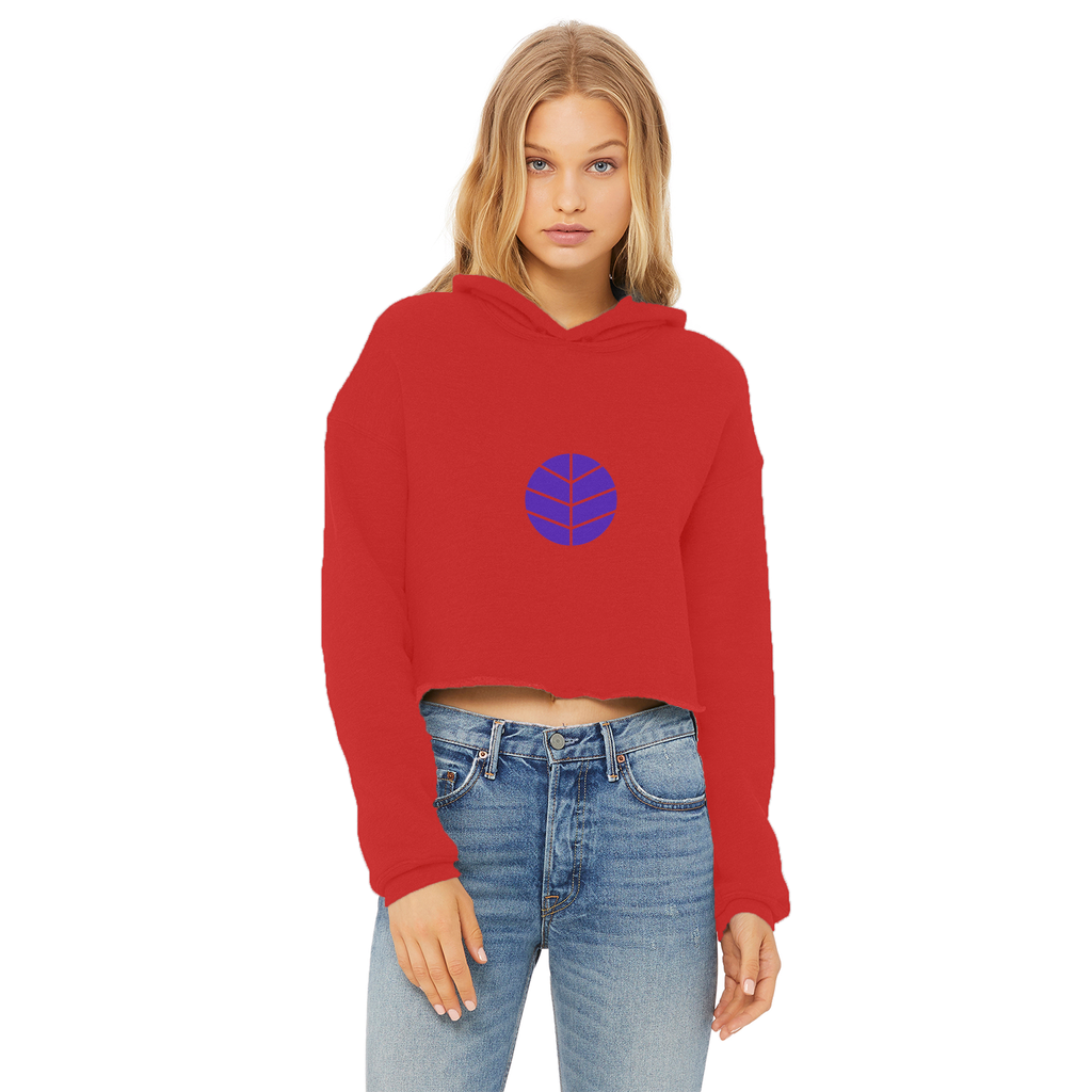 BEAM *Life* Collection Ladies Cropped Raw Edge Hoodie