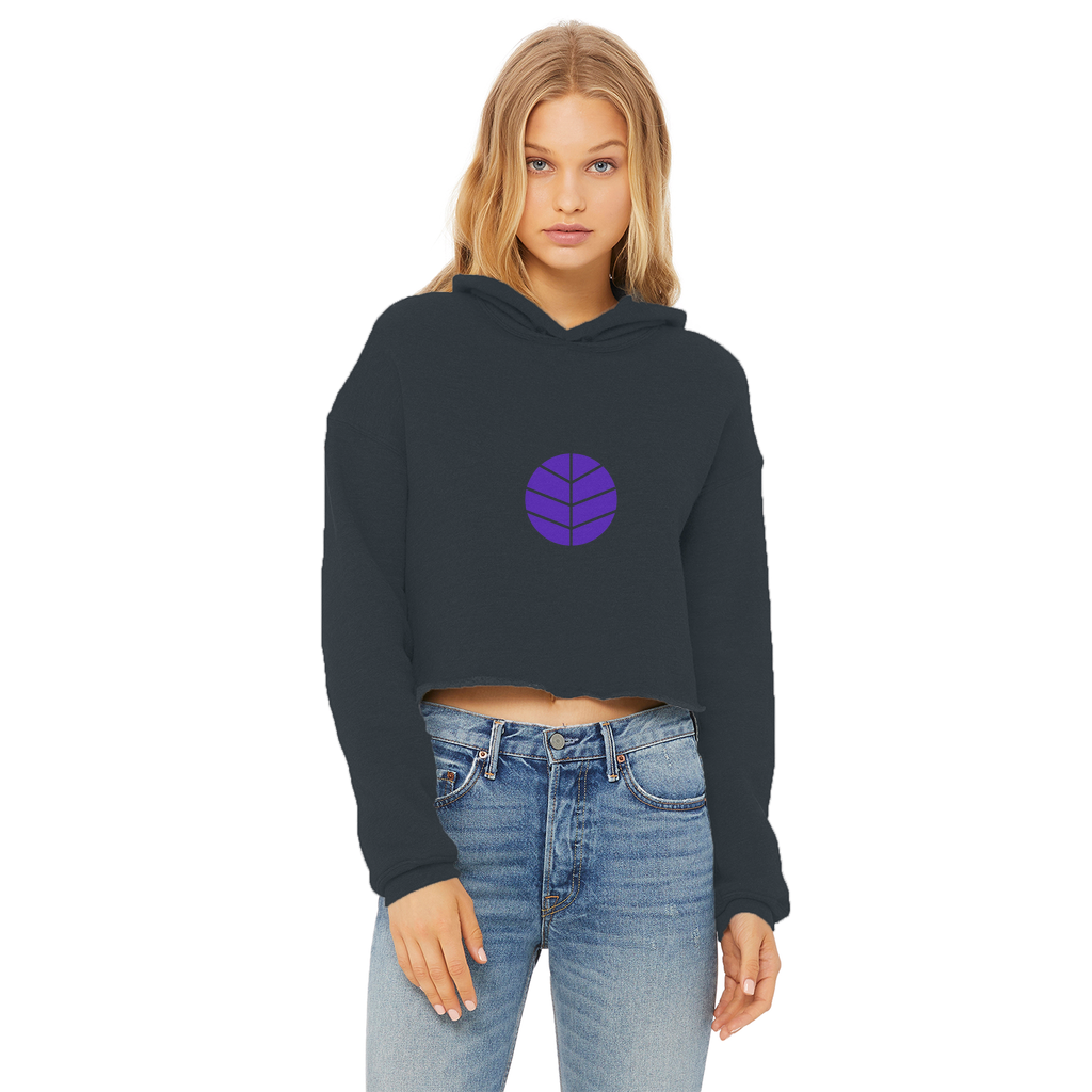 BEAM *Life* Collection Ladies Cropped Raw Edge Hoodie