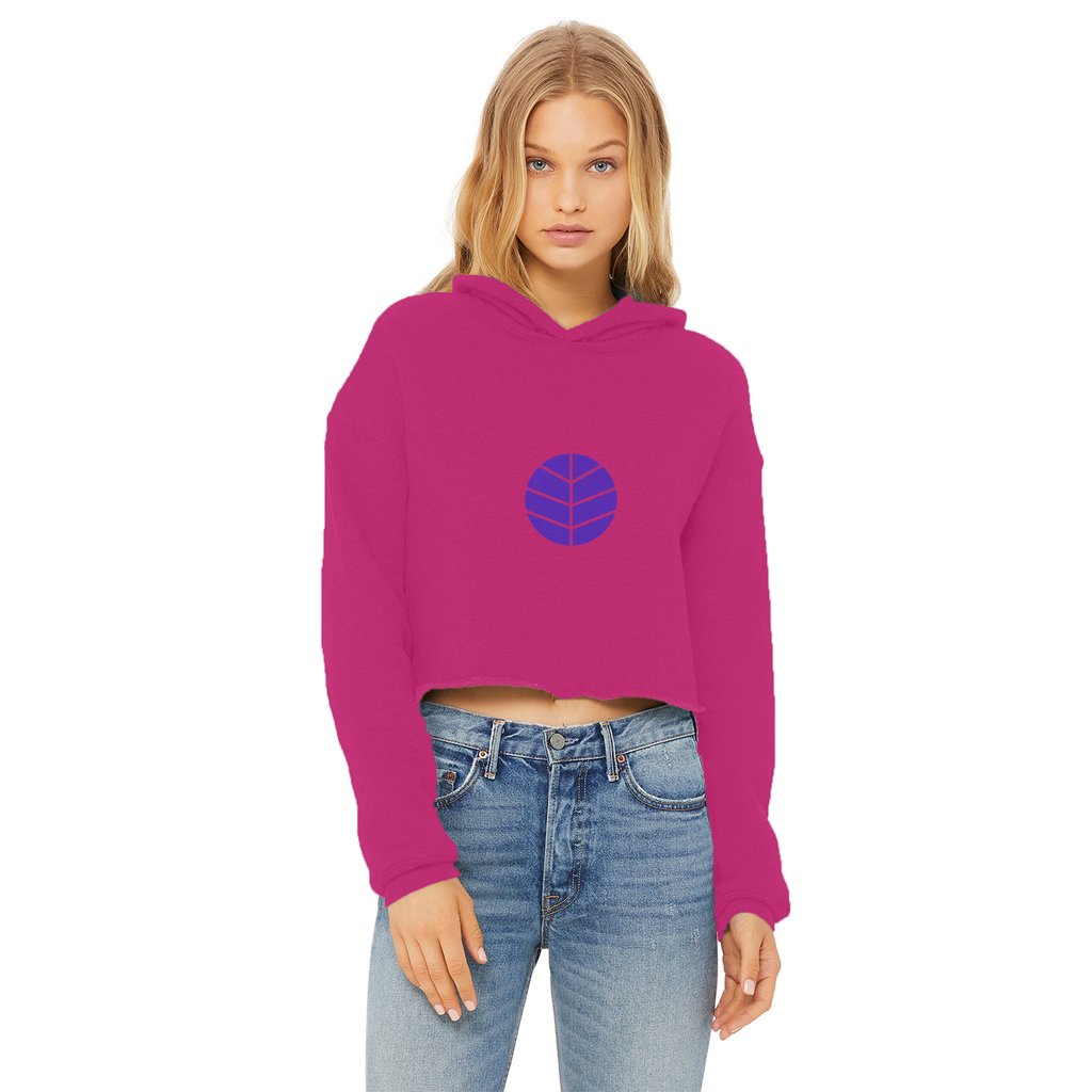 BEAM *Life* Collection Ladies Cropped Raw Edge Hoodie