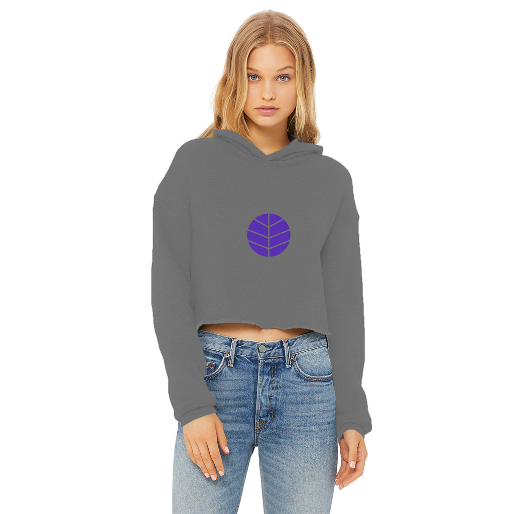 BEAM *Life* Collection Ladies Cropped Raw Edge Hoodie