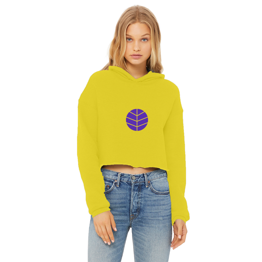 BEAM *Life* Collection Ladies Cropped Raw Edge Hoodie